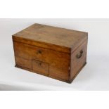 A late 19th/early 20th century wooden box,
