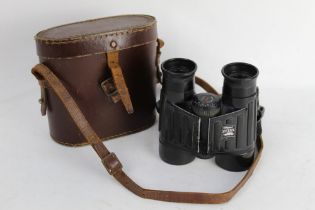 Zeiss a pair of black rubber armoured binoculars,