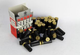 +/- Forty five 12 bore non toxic shotgun cartridges, to include Bismuth and Steel.