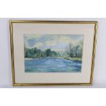 John Gubbins a pair of watercolours, first marked to the rear Woodend House Pool River Dee,