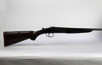 An AYA Cosmos 410 single barrelled shotgun, with 28" barrel, three quarter choke, 76 mm chamber,