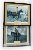 Frank Gilbert two prints "Mr Jorrocks Moods", "Joy" and "Grief", 27 x 36 cm,