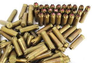 One hundred metallic Kynoch Perfect 12 gauge collectors cartridges for chamberless guns.