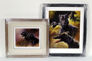 Mick Cawston, a signed limited edition prints, a pair of Terriers, 199/850, 16 x 20 cm,