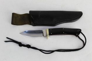 Alan Wood a fixed blade knife with 3 1/2" blade marked A Wood England,