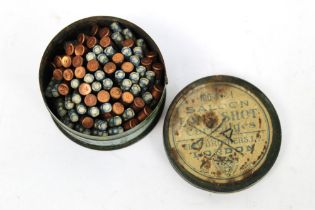 A tin of vintage Eley No. 1 Saloon Long shot cartridges. SHOTGUN CERTIFICATE REQUIRED.