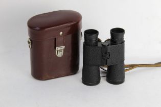 A pair of Carl Zeiss Jena binoculars marked DDR Serial No. 4987591 (AF).