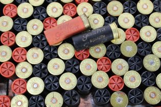 Eighty eight 12 bore Bismuth Eley shotgun cartridges, 67.5 mm case. SHOTGUN CERTIFICATE REQUIRED.