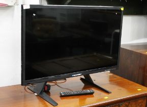 Blaupunkt 33" flat screen television with detachable stand and remote control