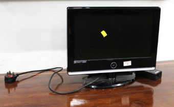 Logik 15" LCD television with cables and remote control