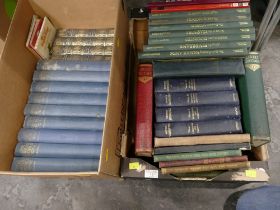 Two boxes of books, nine volumes of The Great World War and Readers Digest The living Countryside,