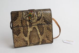 Snake handbag form Huntley & Palmers biscuit tin