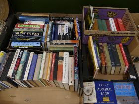 Four boxes of books,
