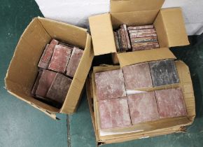 Four boxes of Victorian style floor tiles