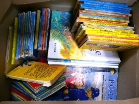 Box of children's books including Ladybird books