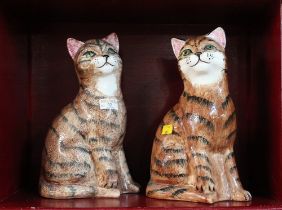 Two Price Kensington cat ornaments,