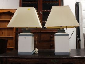Pair of decorative table lamps with shades