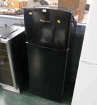 Fridgemaster small black fridge freezer