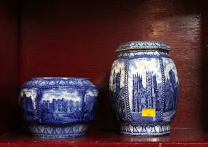 Rington's Maling vase and lidded jar