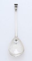 An Elizabeth I London 1599 silver seal top spoon by William Cawdell,