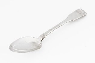 A Forres silver tablespoon by John and Patrick Riach, circa 1820, three marks - turret, IPR, turret.