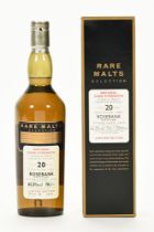 Rosebank Rare Malts Selection single malt Scotch whisky, 1981, aged 20 years. 62.3% vol. 70 cl.