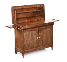 A late 19th century mahogany sideboard,