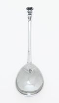 A Charles I London 1638 seal top spoon by Daniel Carey, mark D enclosing a C, fig shaped bowl,