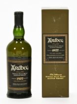 Ardbeg Very Old single Islay malt Scotch whisky, limited 1977 edition. 46% vol. 70 cl.