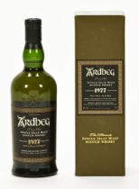 Ardbeg Very Old single Islay malt Scotch whisky, limited 1977 edition. 46% vol. 70 cl.