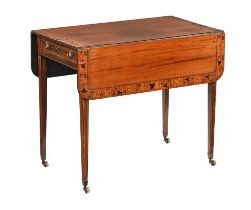 A 19th century mahogany drop leaf table,