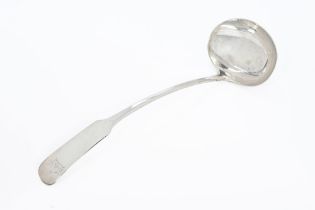 A William IV Montrose silver soup ladle by Peter Lambert, circa 1835, oar pattern, oval bowl,