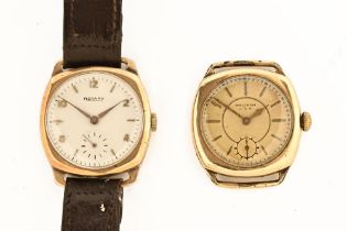 A gentleman's 9 ct gold Rotary cushion wristwatch,