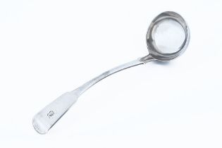 A Victorian Forres silver toddy ladle by Patrick Riach, circa 1840, marked I & P. R.