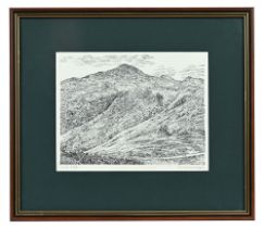 Alfred Wainwright (1907-1991), Cold Pike, original pen and ink drawing,