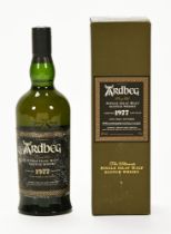 Ardbeg Very Old single Islay malt Scotch whisky, limited 1977 edition. 46% vol. 70 cl.