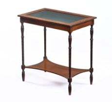 An Edwardian mahogany bijouterie table,