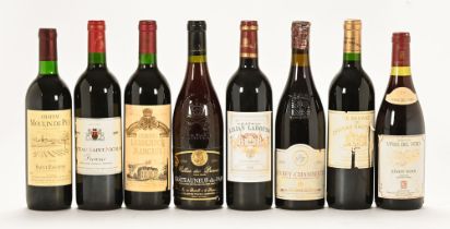 A collection of eight bottles of red wine, to include Chateau St Nicholas 1995,