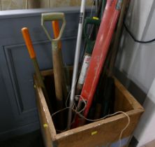 Large quantity of garden tools etc (Tea Chest Not Included)