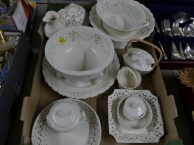 Collection of Leeds creamware pottery