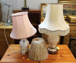 Aynsley Cottage Garden lamp and shade,