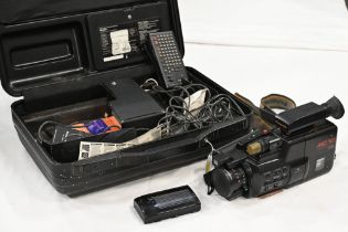 Cased Panasonic VHS-C Movie camera