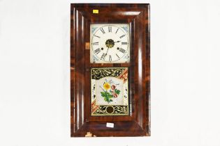 American wall clock, manufactured by Jerome & Co,