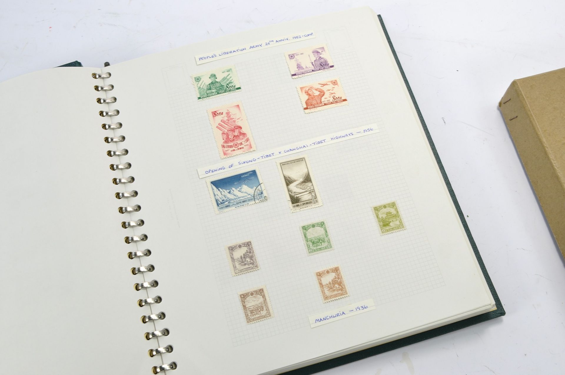 Stamps interest comprising large album of Chinese Stamps from 1930 to 1960's. Some unused. - Image 5 of 34