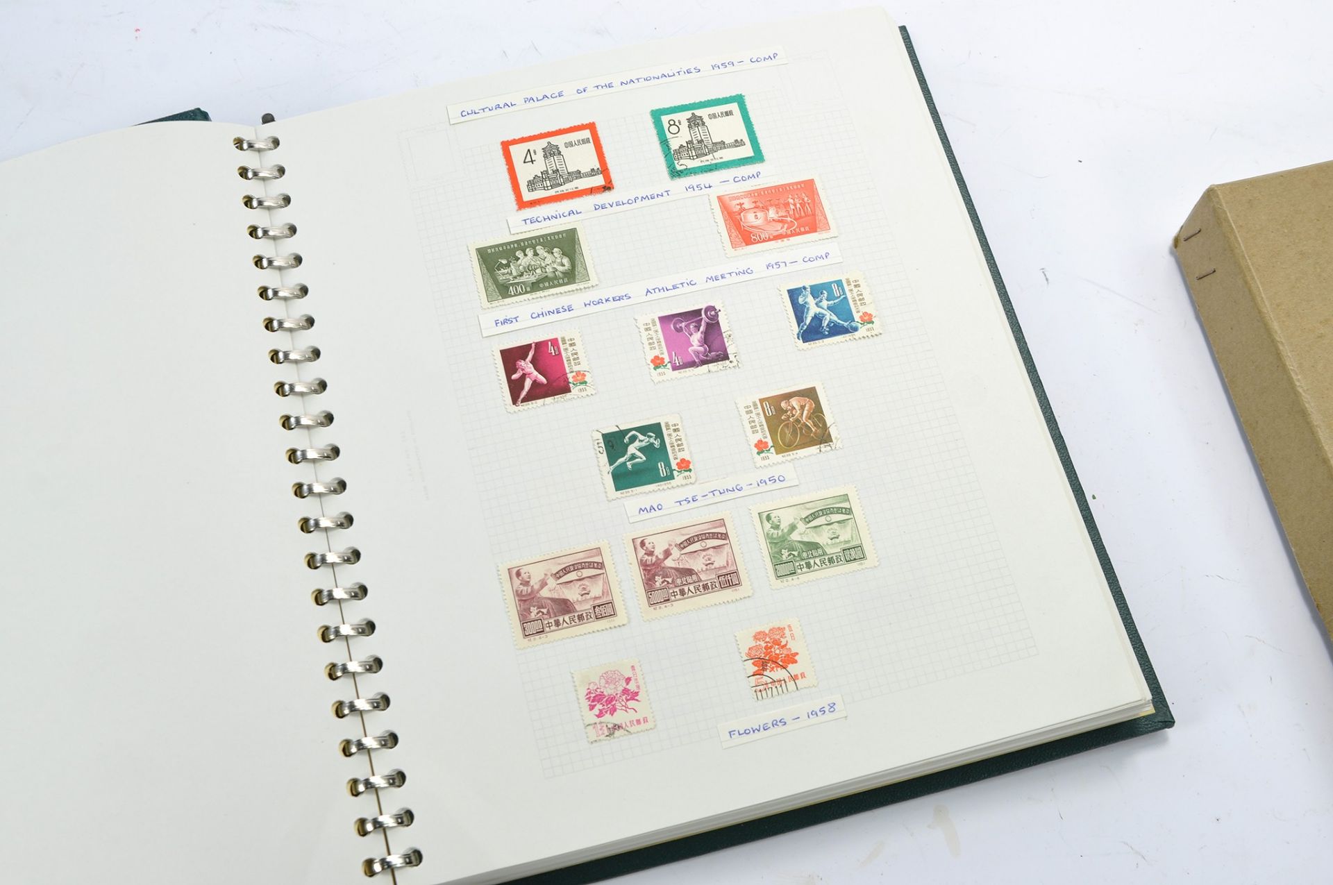 Stamps interest comprising large album of Chinese Stamps from 1930 to 1960's. Some unused. - Image 6 of 34