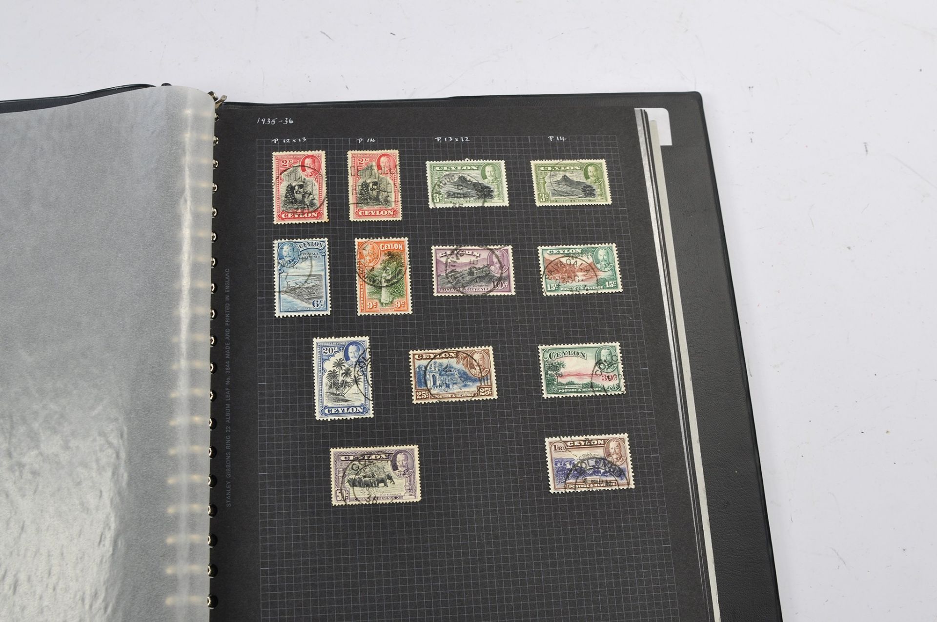 Stamps interest comprising large album of High Value Ceylon Stamps from 19th Century - Queen - Image 15 of 15