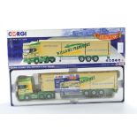 Corgi Model Truck Issue comprising No. CC13746 Scania R (Rear Tag) moving floor Trailer in the