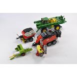 Farm Model Interest comprising an assortment of 5 Farm Implements from various makers. All look to