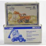 Conrad 1/50 construction issue comprising No. 2919/0 Mecalac Wheeled Excavator plus NZG No. 598