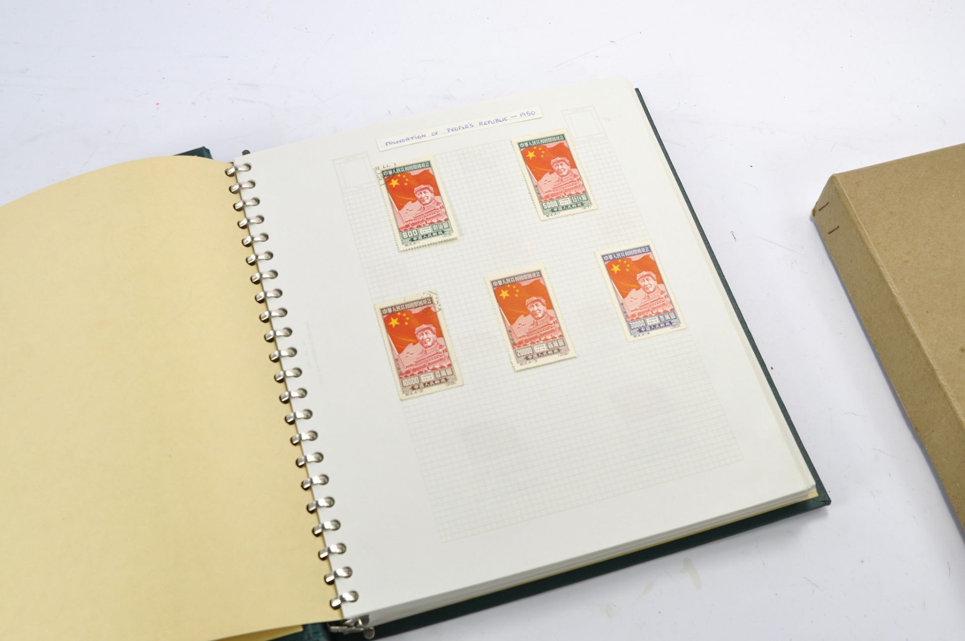 Stamps interest comprising large album of Chinese Stamps from 1930 to 1960's. Some unused.